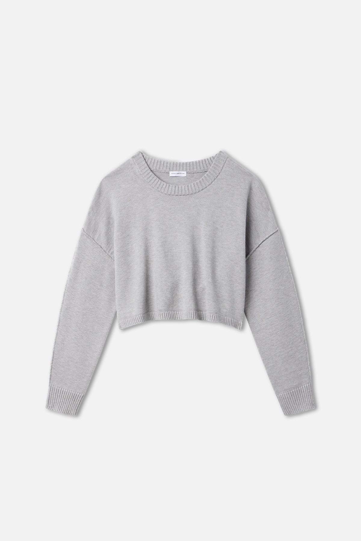 Cozy Knit Crew Neck in Melange Grey