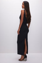 Sculpting Modern Tank Maxi Dress in Black001