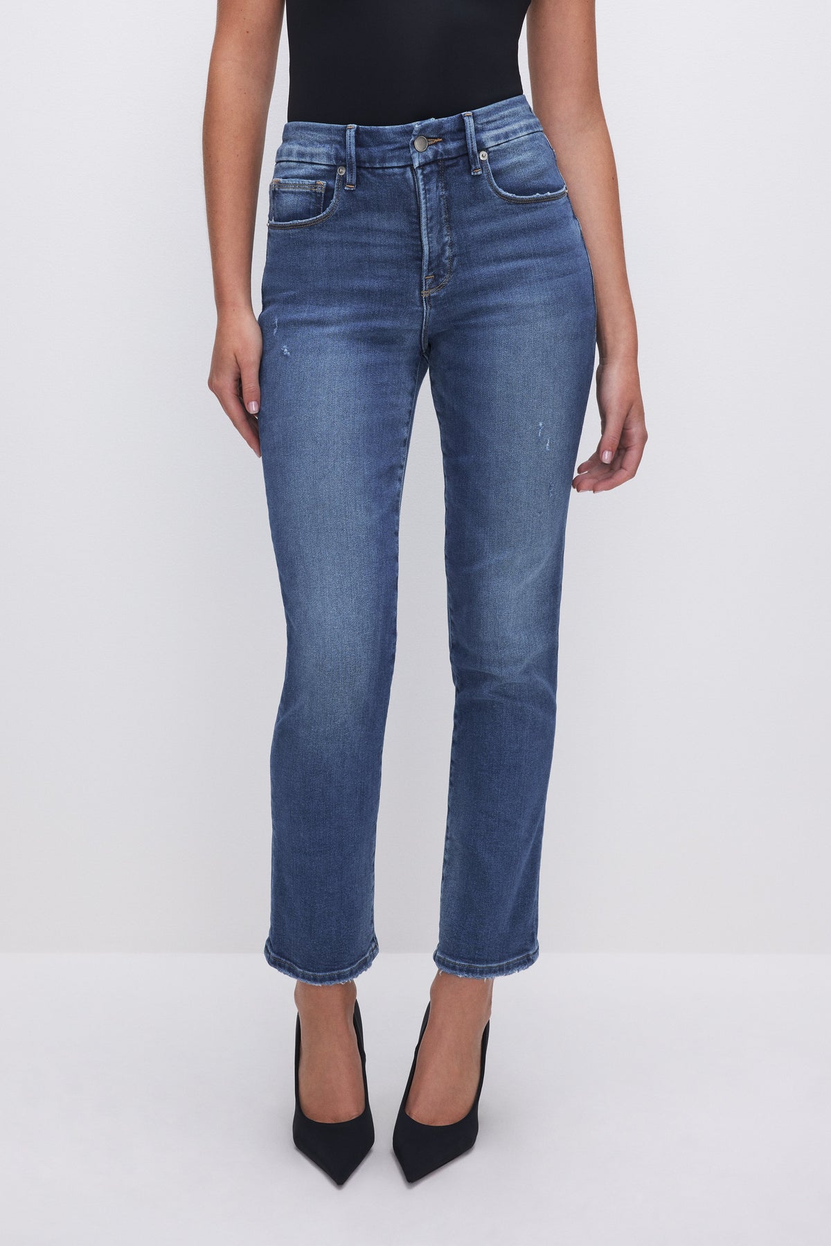 Good Straight Compression Jeans in Indigo271
