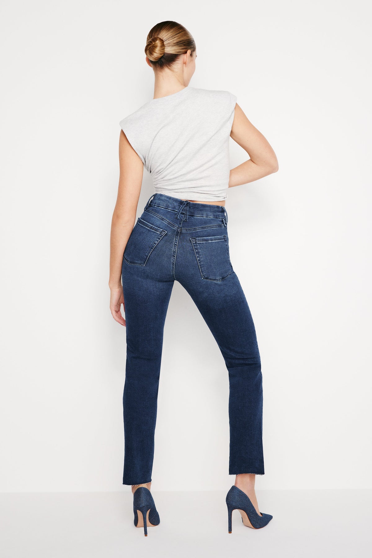 Always Fits Good Classic Slim Straight Jeans in Indigo446