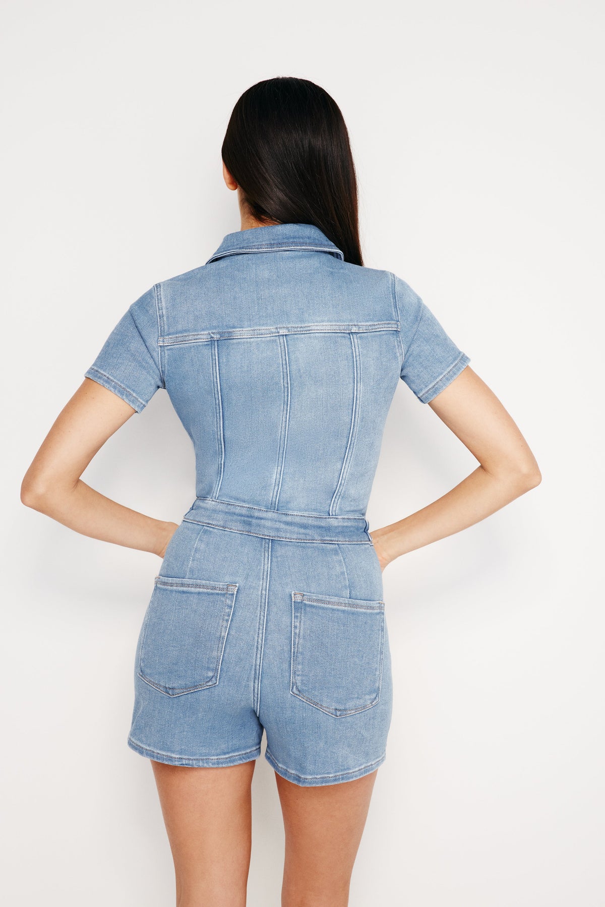 Fit for Success Shorts Jumpsuit in Blue274