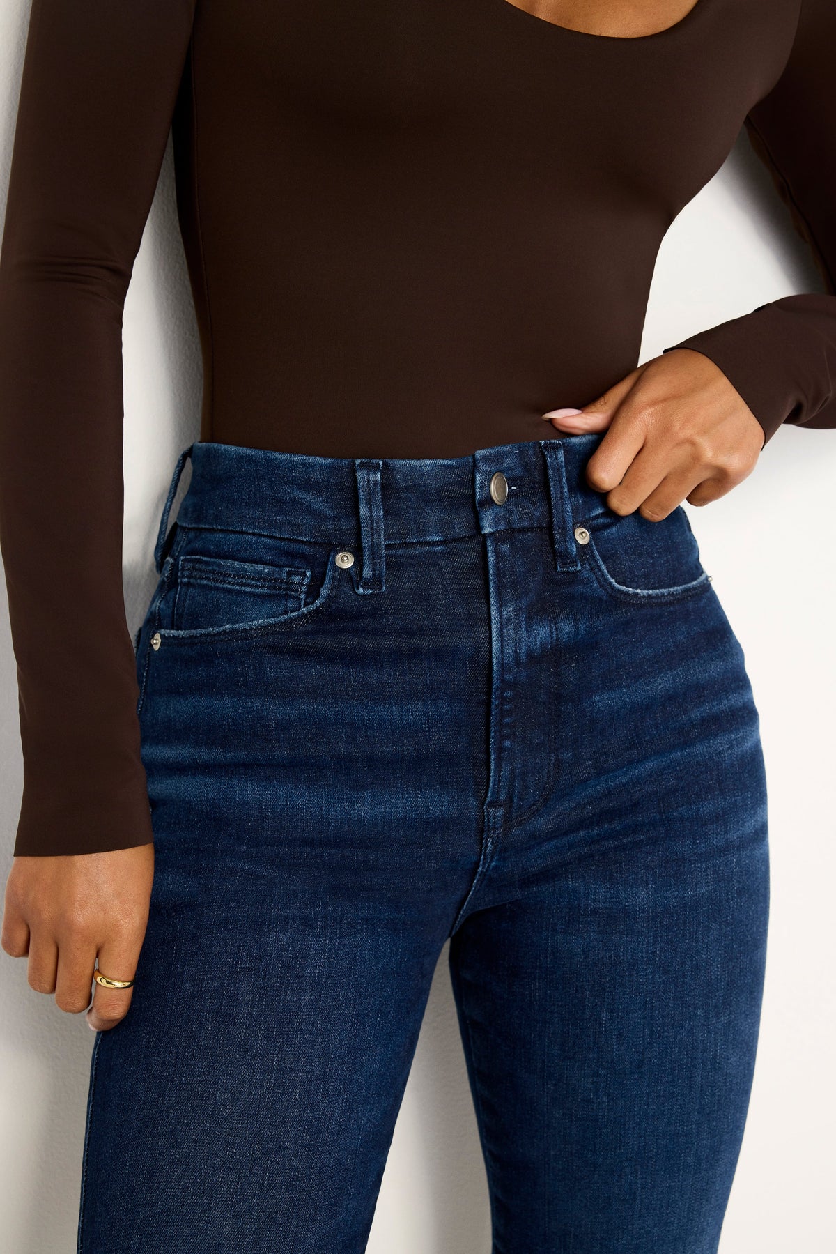 Always Fits Good Curve Straight Jeans in Indigo707
