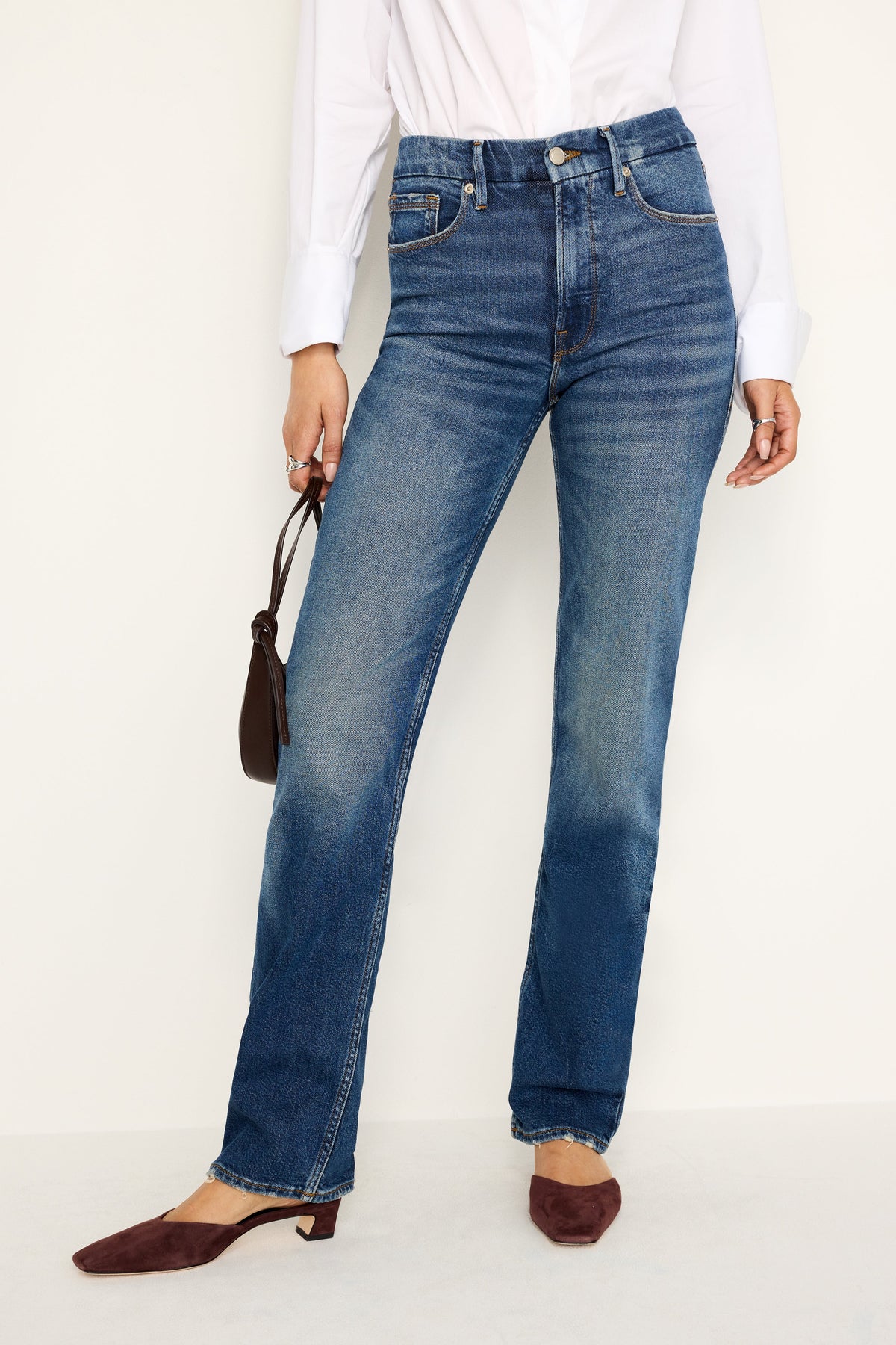 Good Icon Straight Jeans in Indigo605