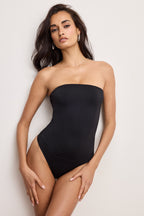 Sculpting Corset Strapless Bodysuit in Black001