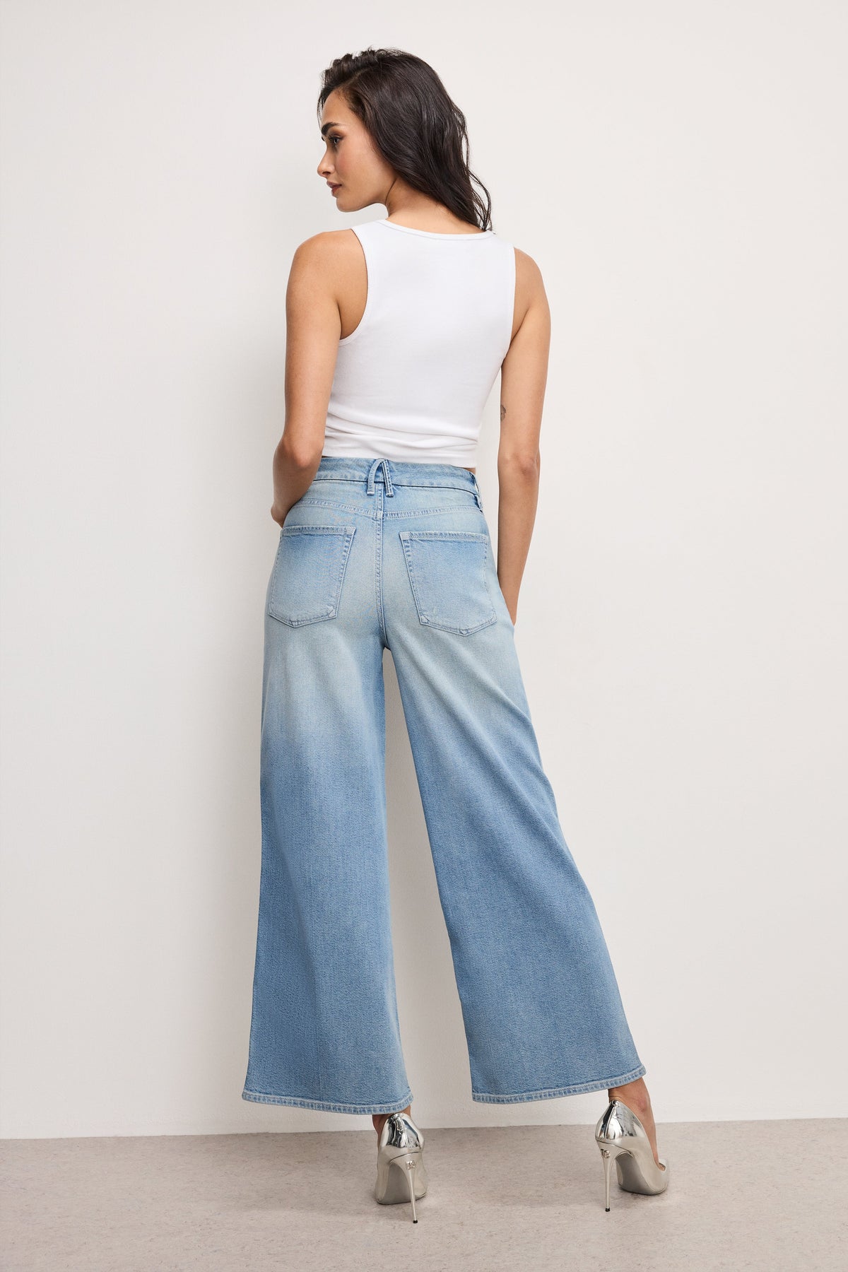 The Good Skate Wide Cropped Jeans in Indigo958