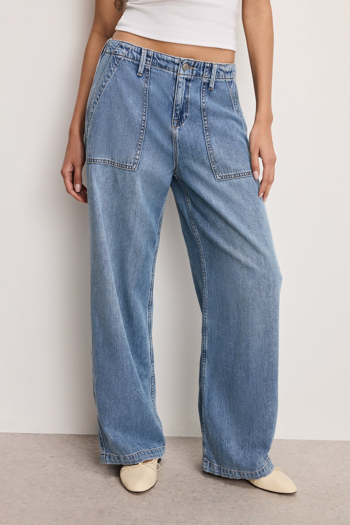 The Lite Linen Denim Pants in Indigo786
