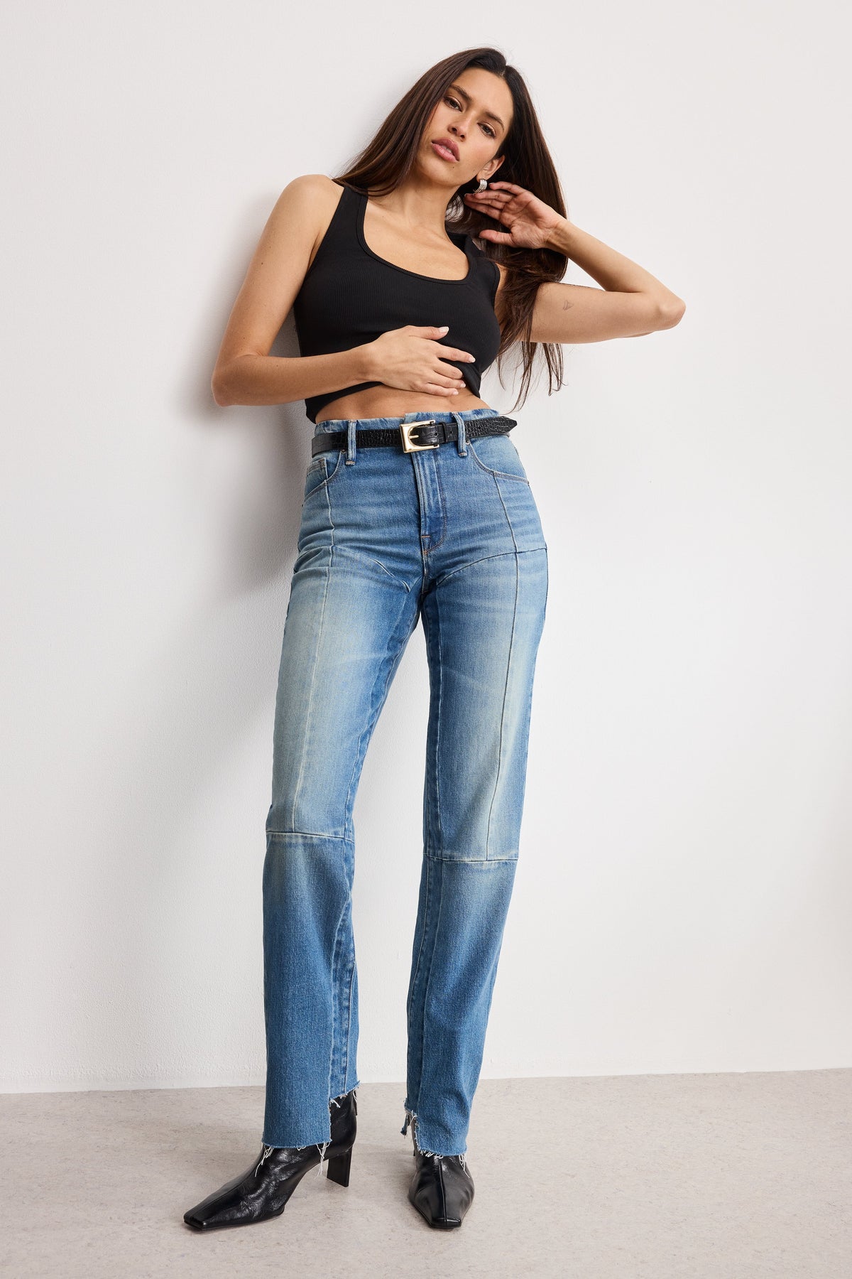 The Good Icon Straight Jeans in Indigo912