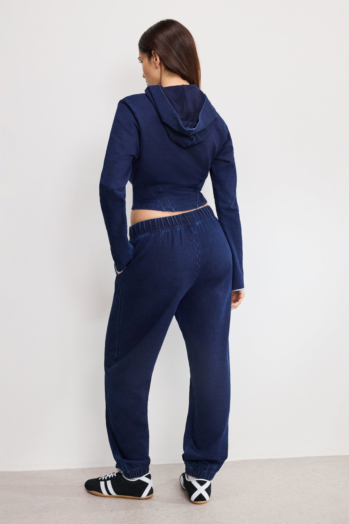 Jeanius Boyfriend Sweatpants in Indigo1029