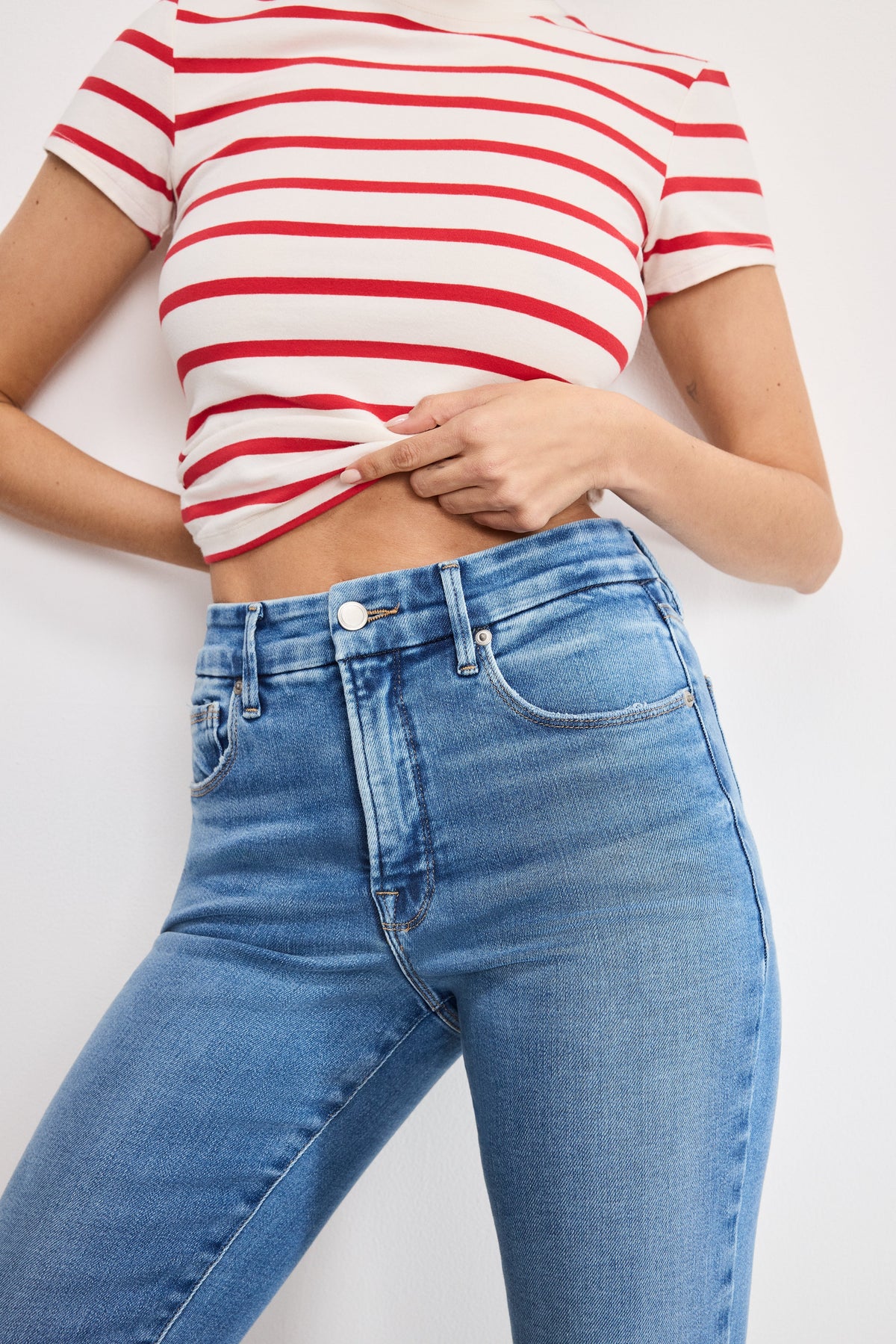 Soft Tech Good Legs Straight Jeans in Indigo514