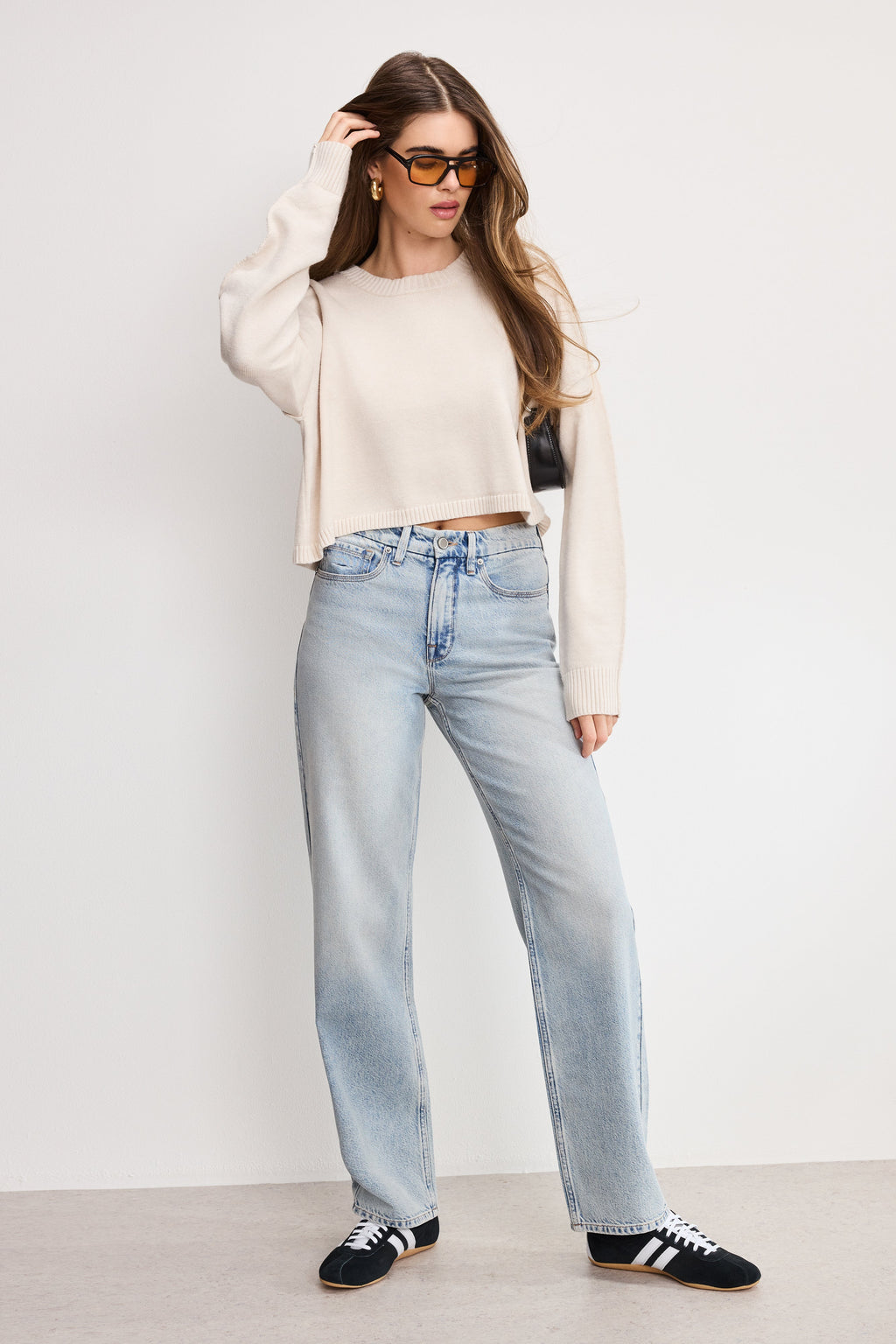 Cozy Knit Crew Neck in Vanilla001