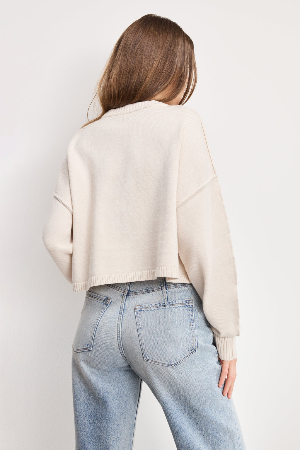 Cozy Knit Crew Neck in Vanilla001