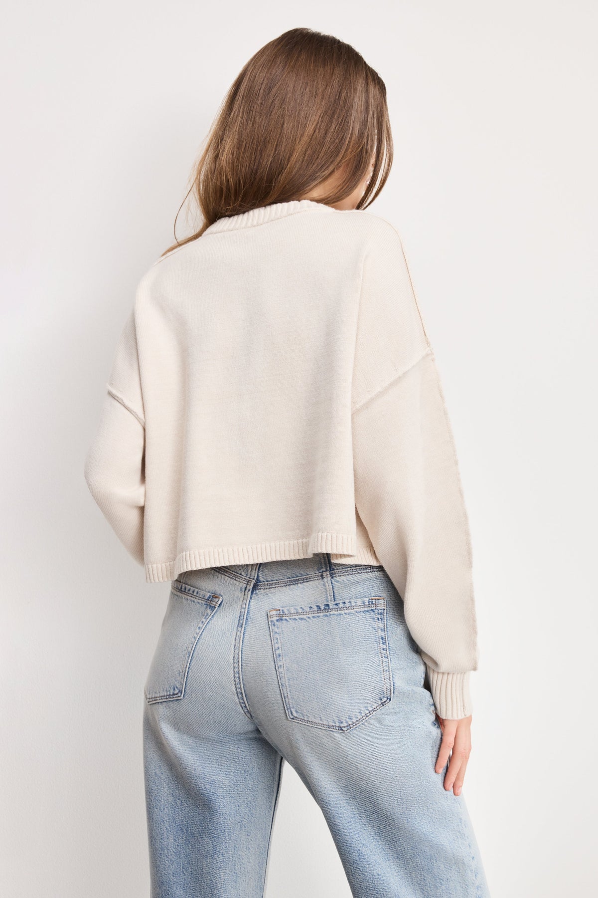 Cozy Knit Crew Neck in Vanilla001