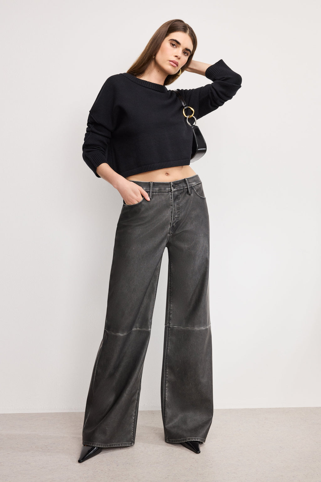 COZY KNIT CREW NECK | BLACK
