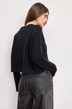 Cozy Knit Crew Neck in Black