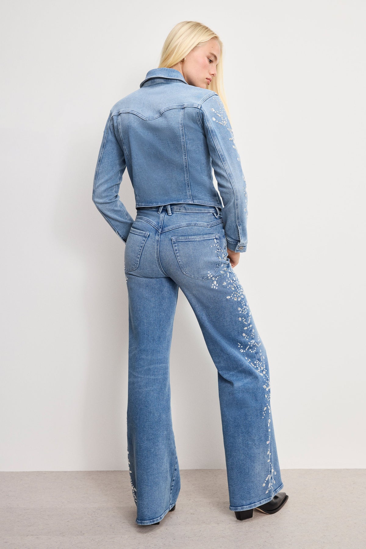 Dolly Joleans Crystal Wide Jeans in Indigo1089