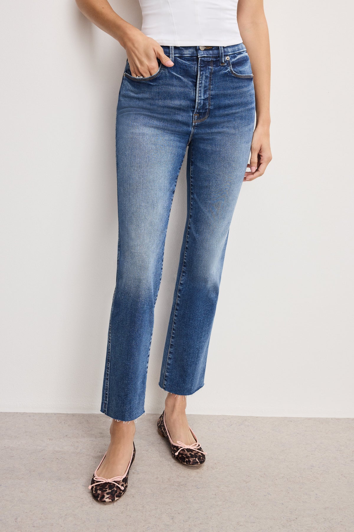 Always Fits Good Curve Straight Jeans in Indigo1071