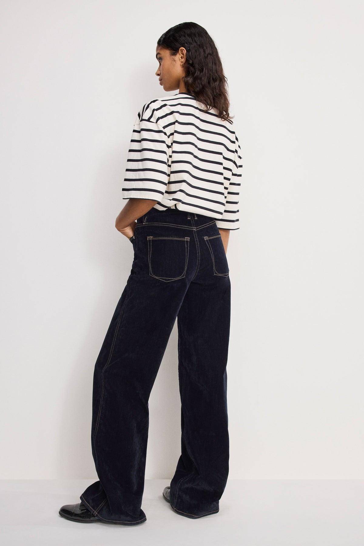 Good Skate Flocked Denim Jeans in Indigo939
