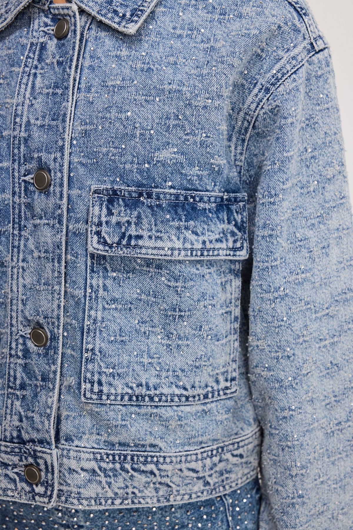 Crystal Denim Jacket in Indigo1070