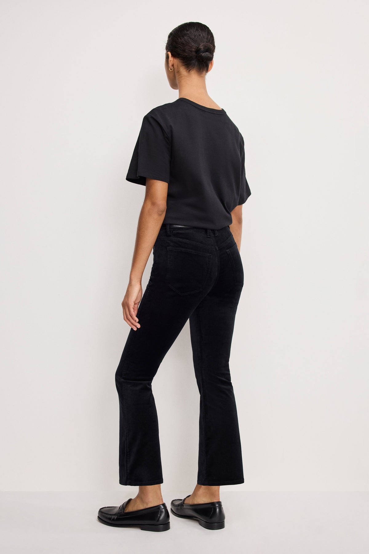 Velvet Good High-Rise Kick Flare Pants in Black001