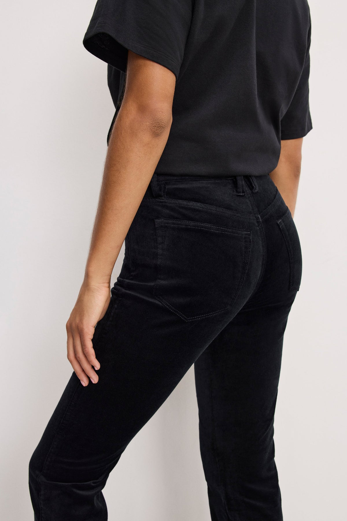 Velvet Good High-Rise Kick Flare Pants in Black001