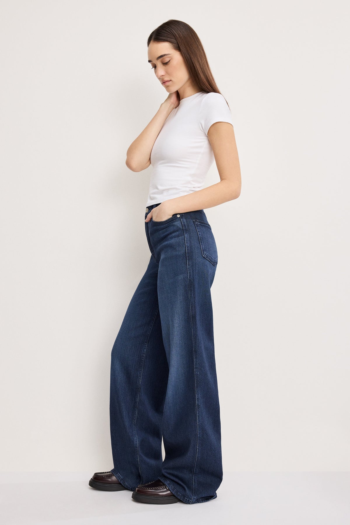 Soft Tech Good Skate Wide-Leg Jeans in Indigo516