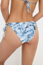 Print String Bikini Bottom in Blue Angel Print