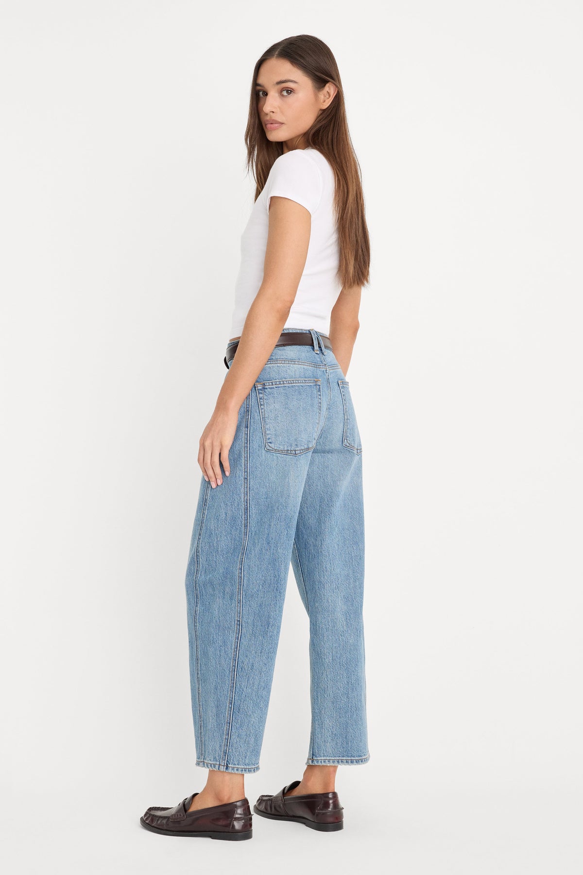 Vintage Barrel Ankle Jeans in Indigo1350