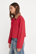 The Swing Jacket in Lipstick