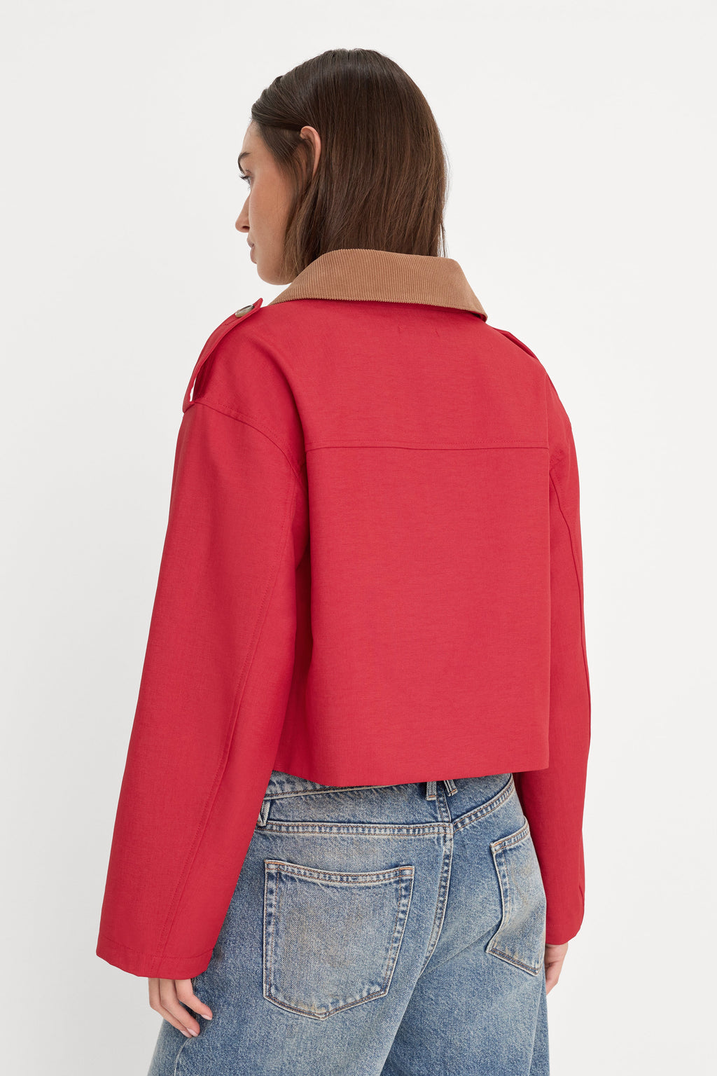 The Swing Jacket in Lipstick