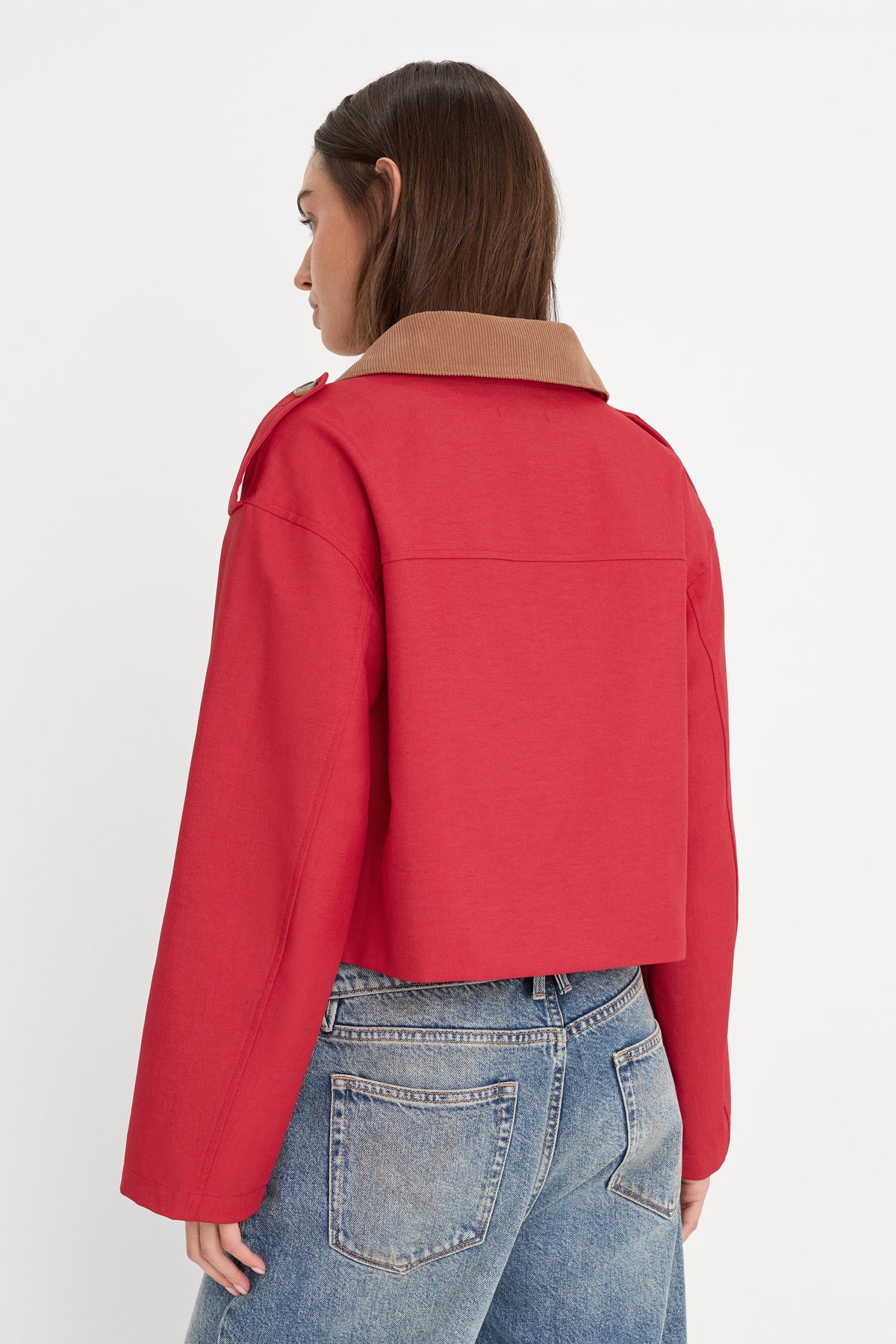 The Swing Jacket in Lipstick
