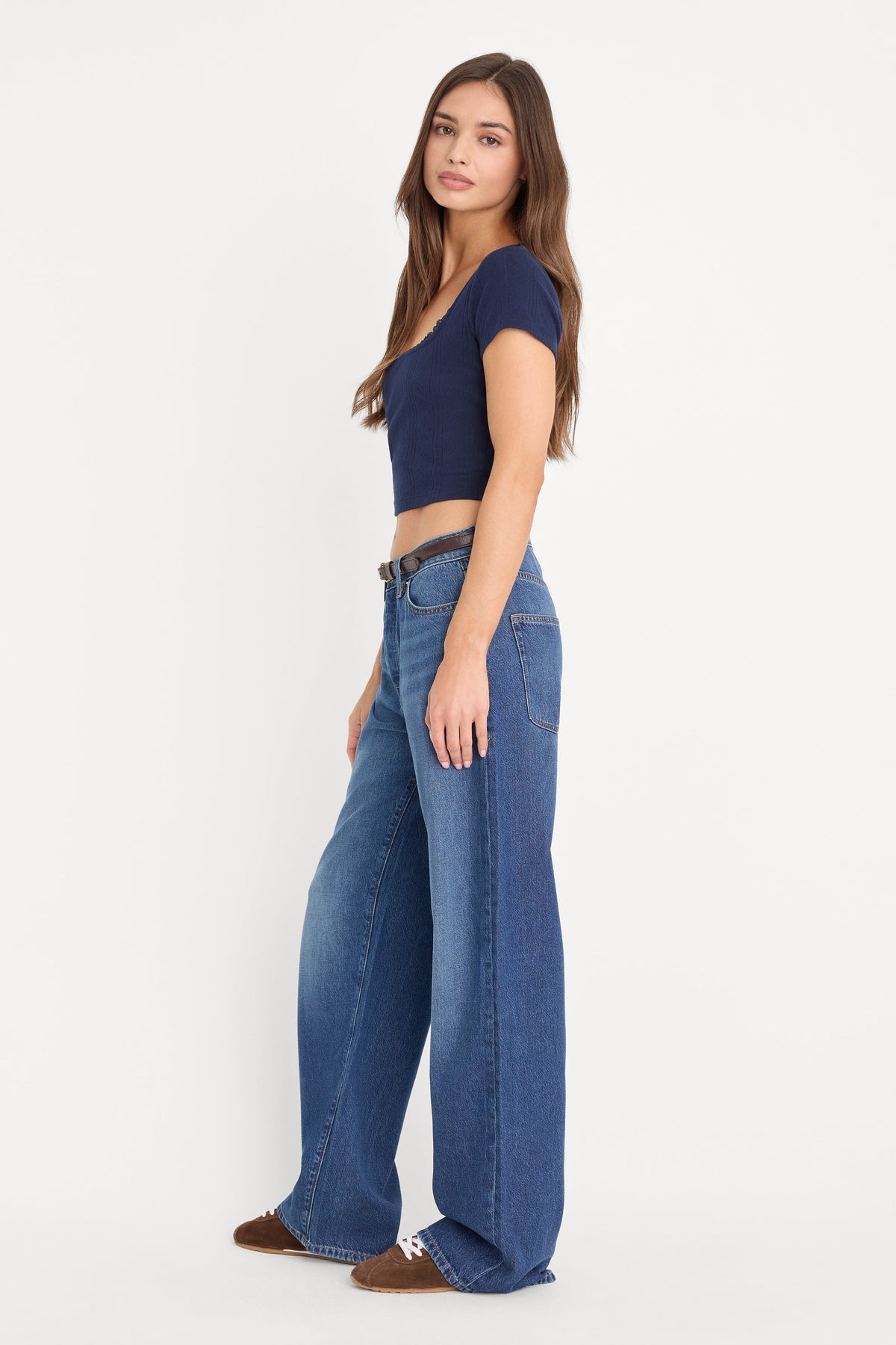 Weightless Wide Leg Jeans in Indigo1258