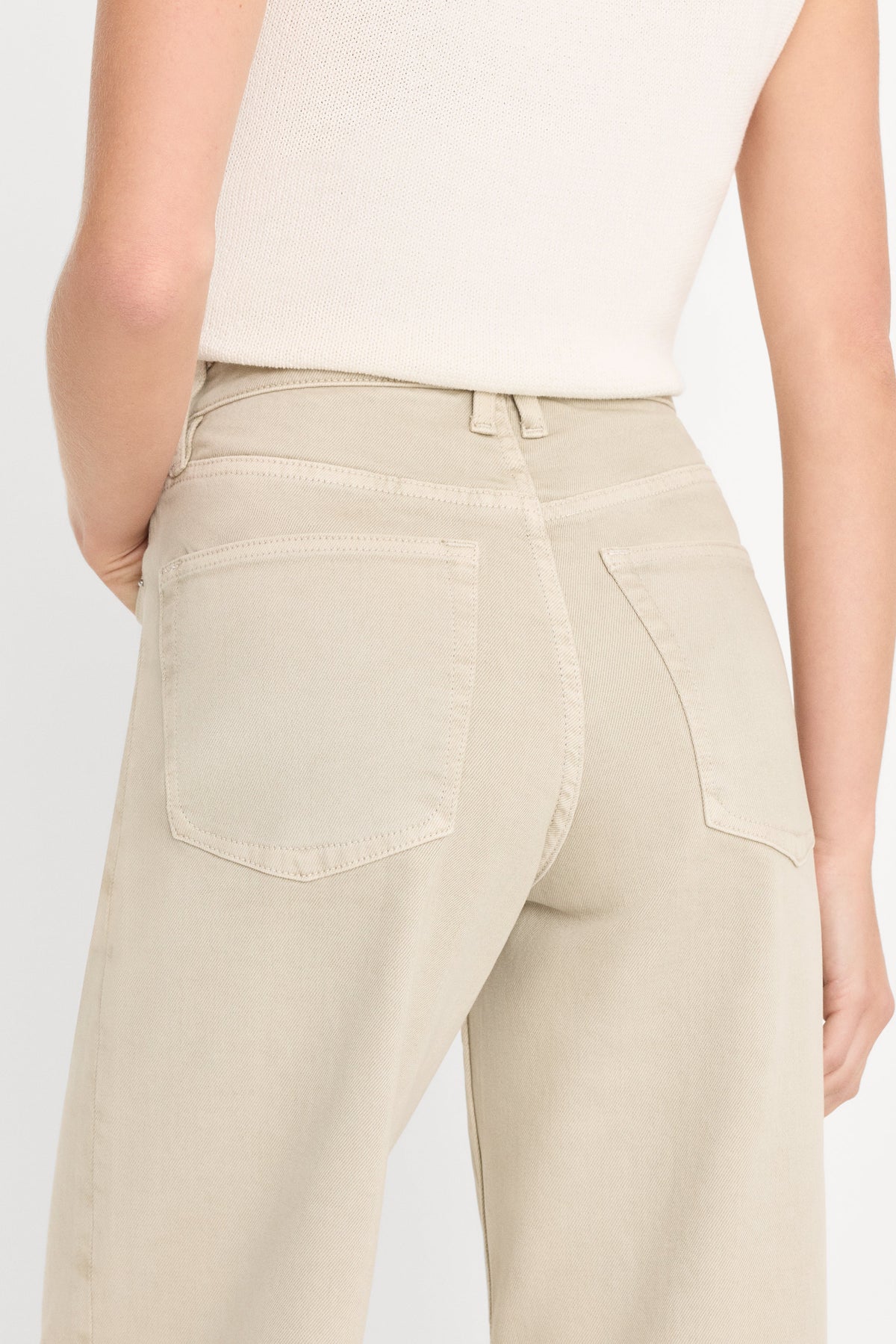 Vintage Wide Jeans in Sand Dune
