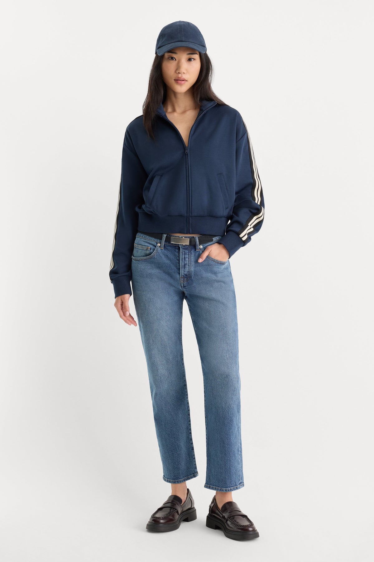 The Track Jacket in New Navy