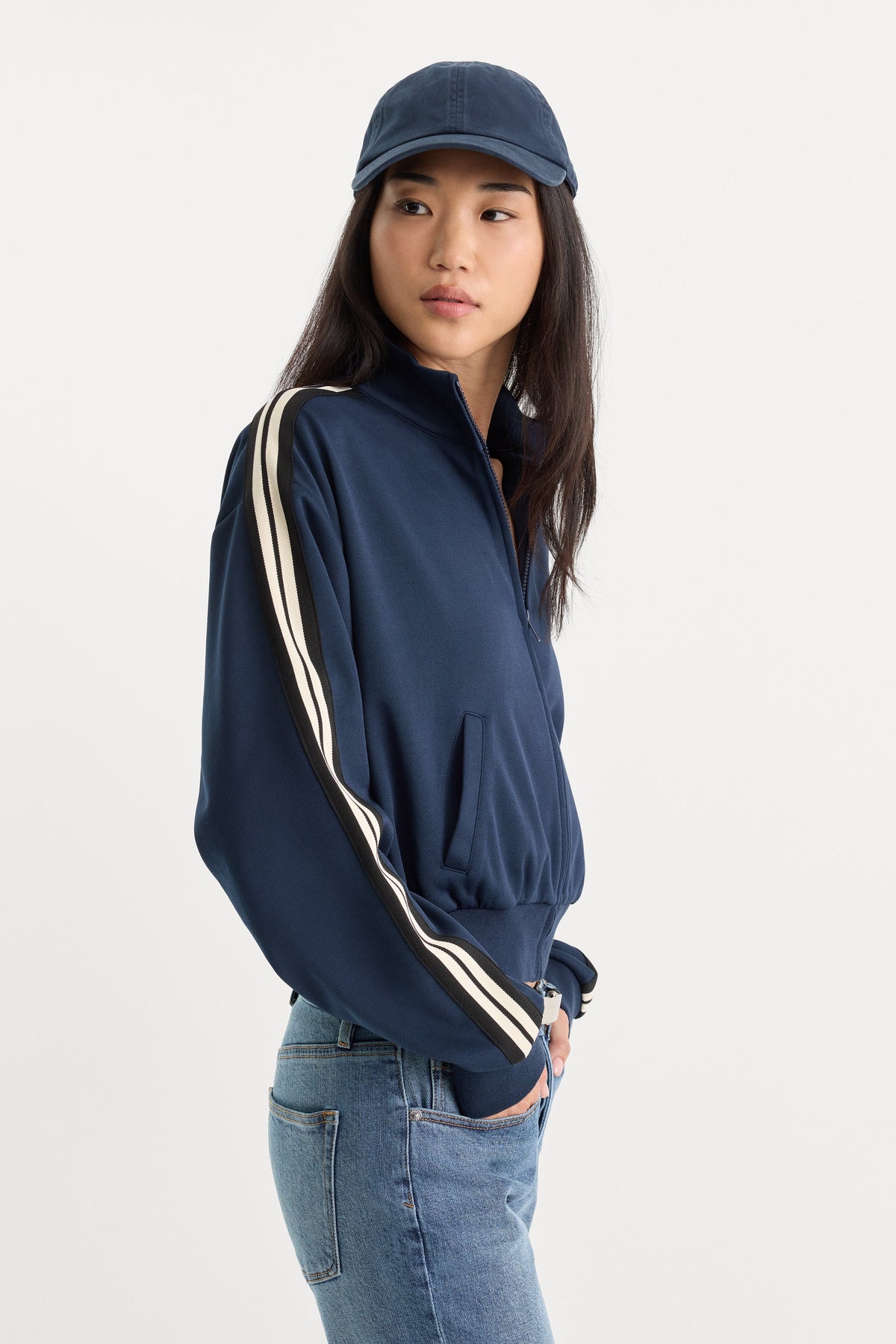 The Track Jacket in New Navy