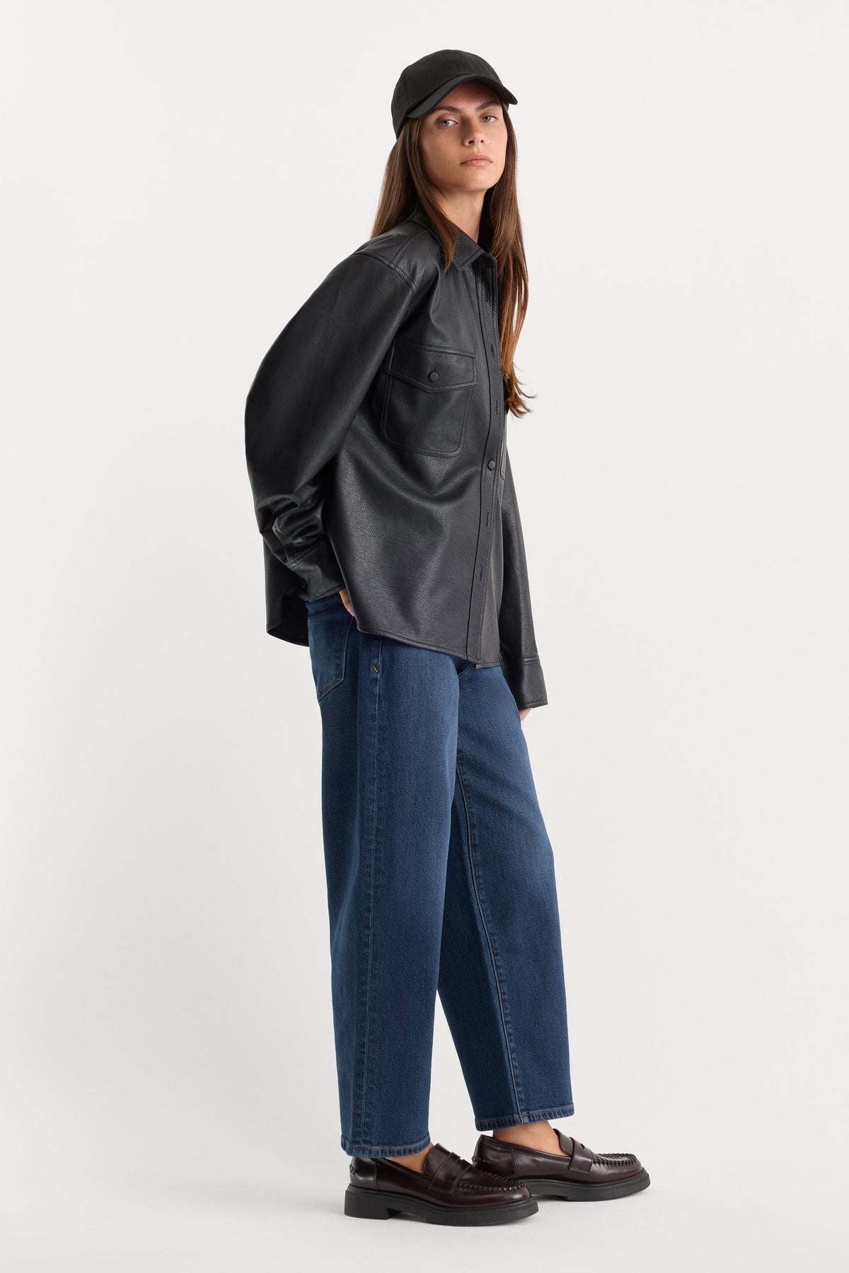 Vintage Barrel Ankle Jeans in Meridian