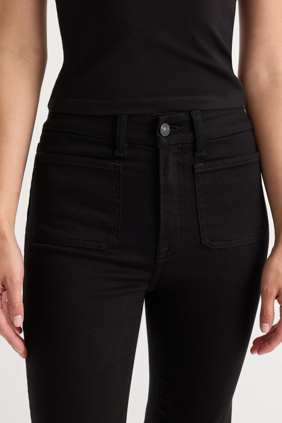 Always Fits Good Legs Straight Jeans in Black001