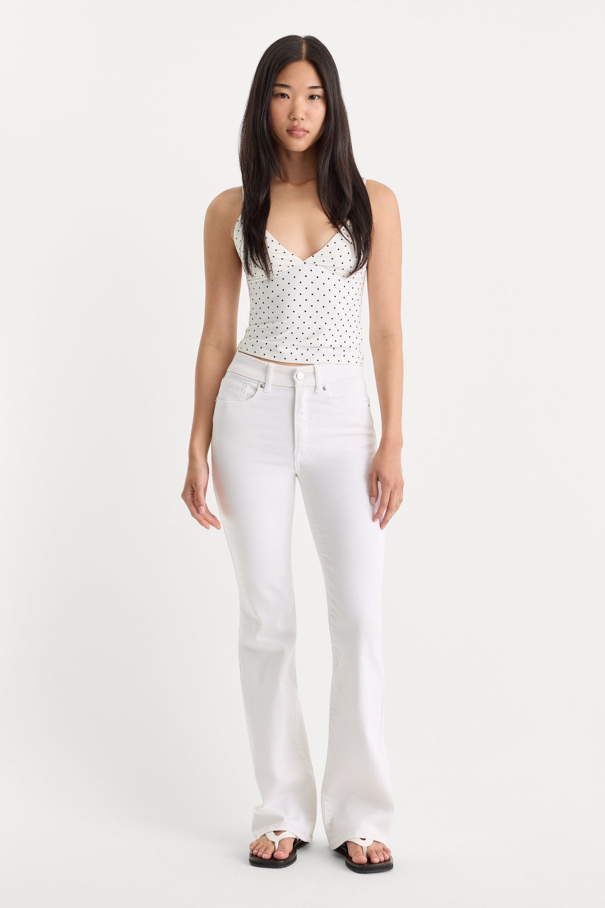Always Fits Good Classic Bootcut Jeans in White