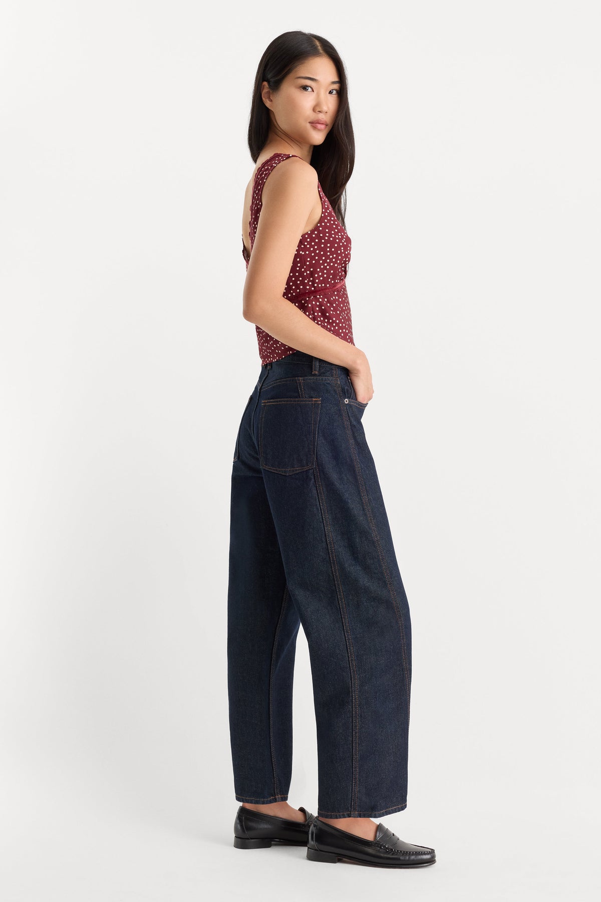 Vintage Barrel Ankle Jeans in Rinse