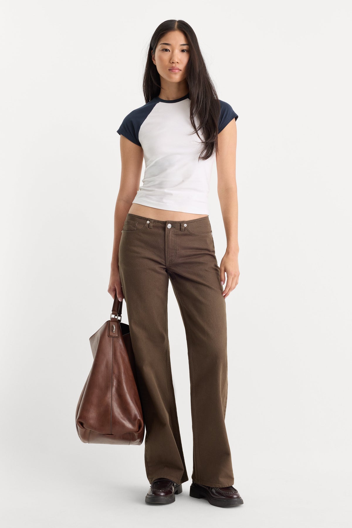 GHOST WAIST LOW LOOSE JEANS | CEDARWOOD