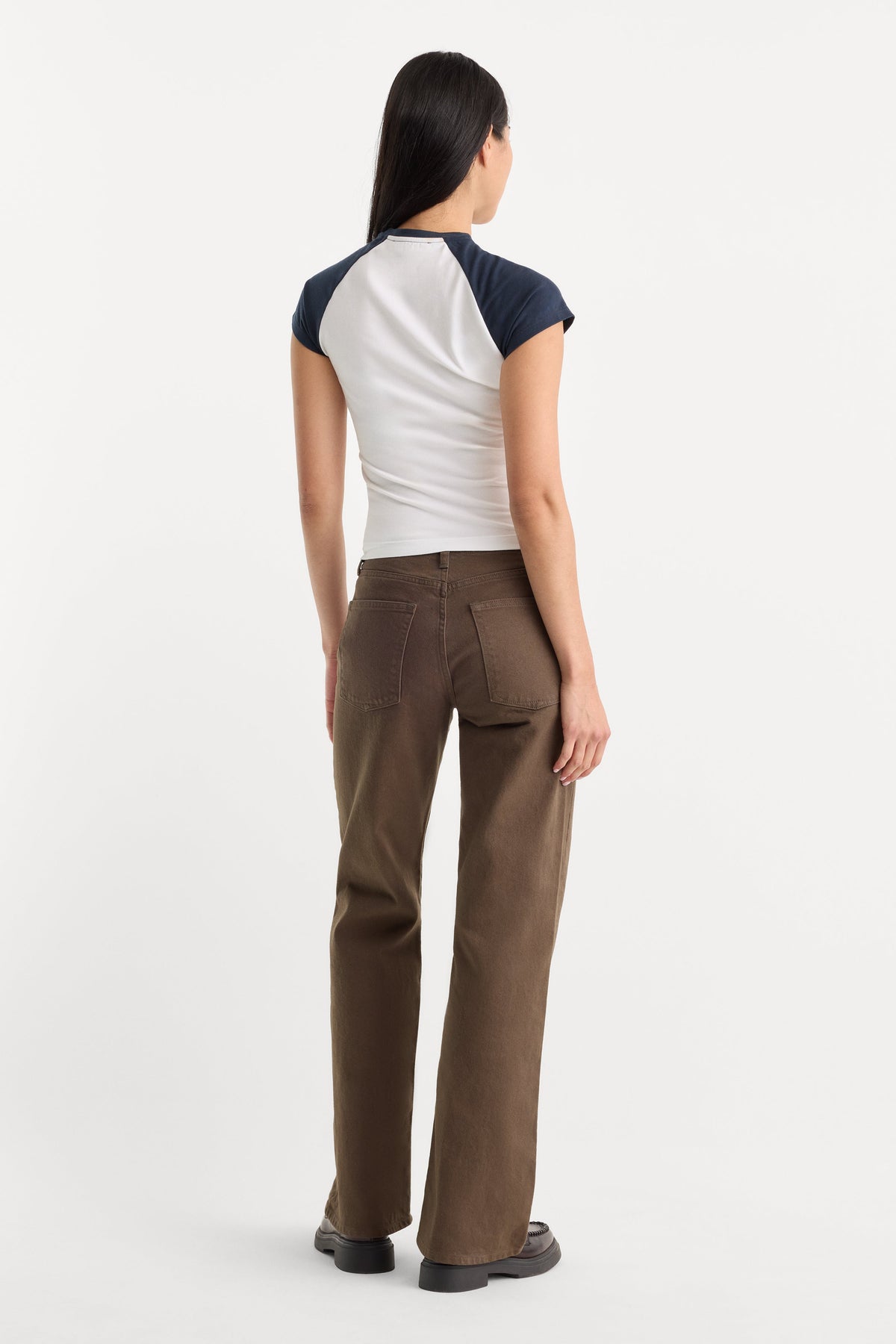 Ghost Waist Low Loose Jeans in Cedarwood