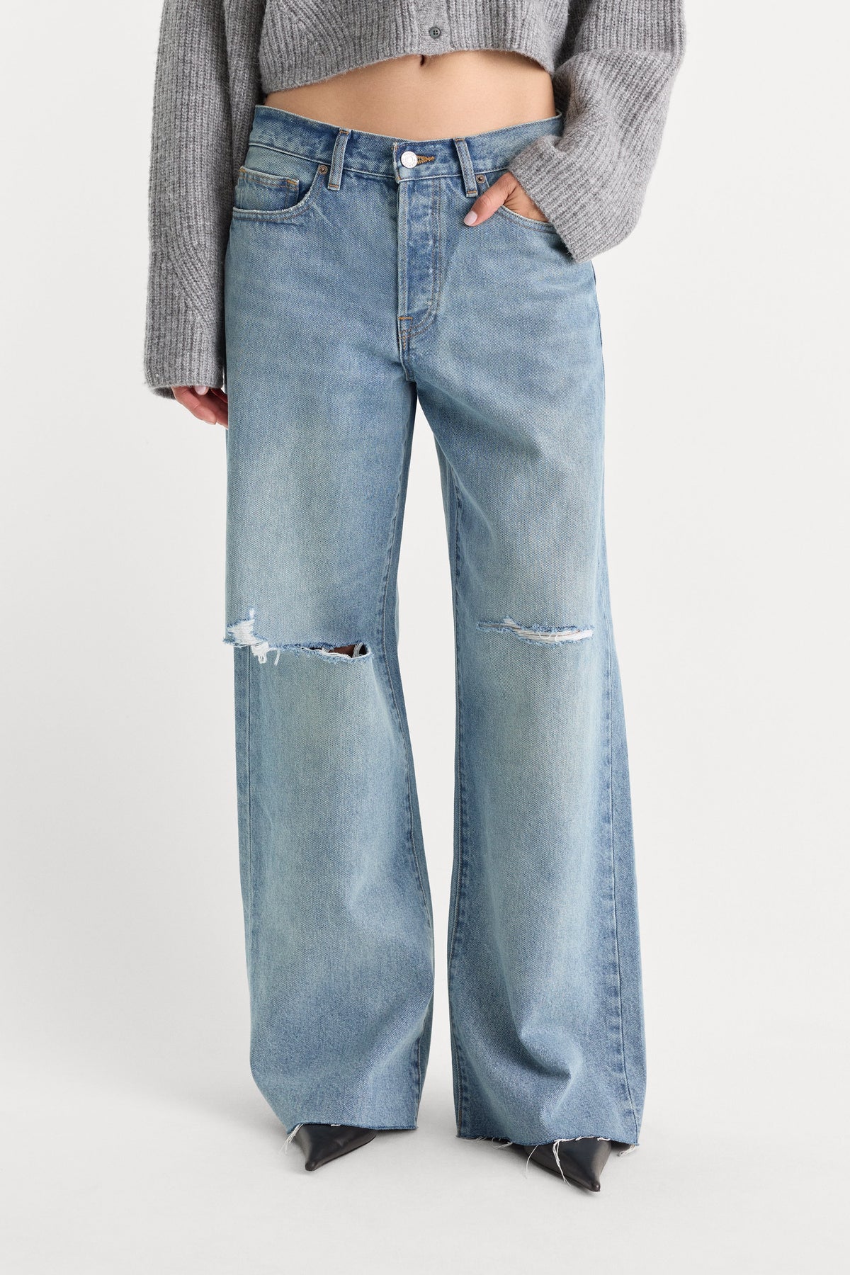 Vintage Low Slung Baggy Jeans in Terra