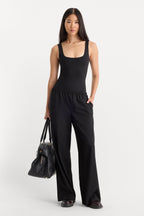Sculpting Modern Tank Bodysuit in Black001