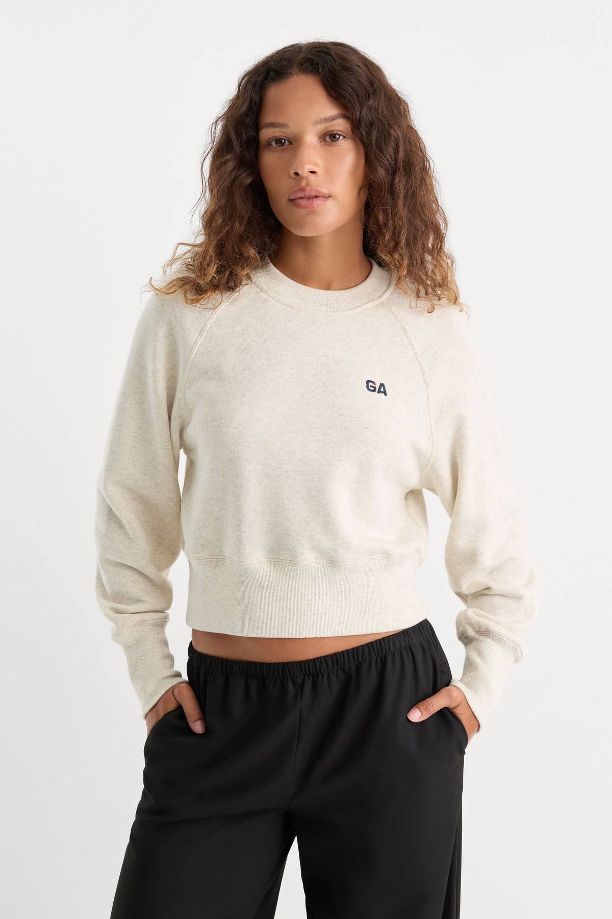 THE FRENCH TERRY RAGLAN SWEATSHIRT | OATMEAL HEATHER