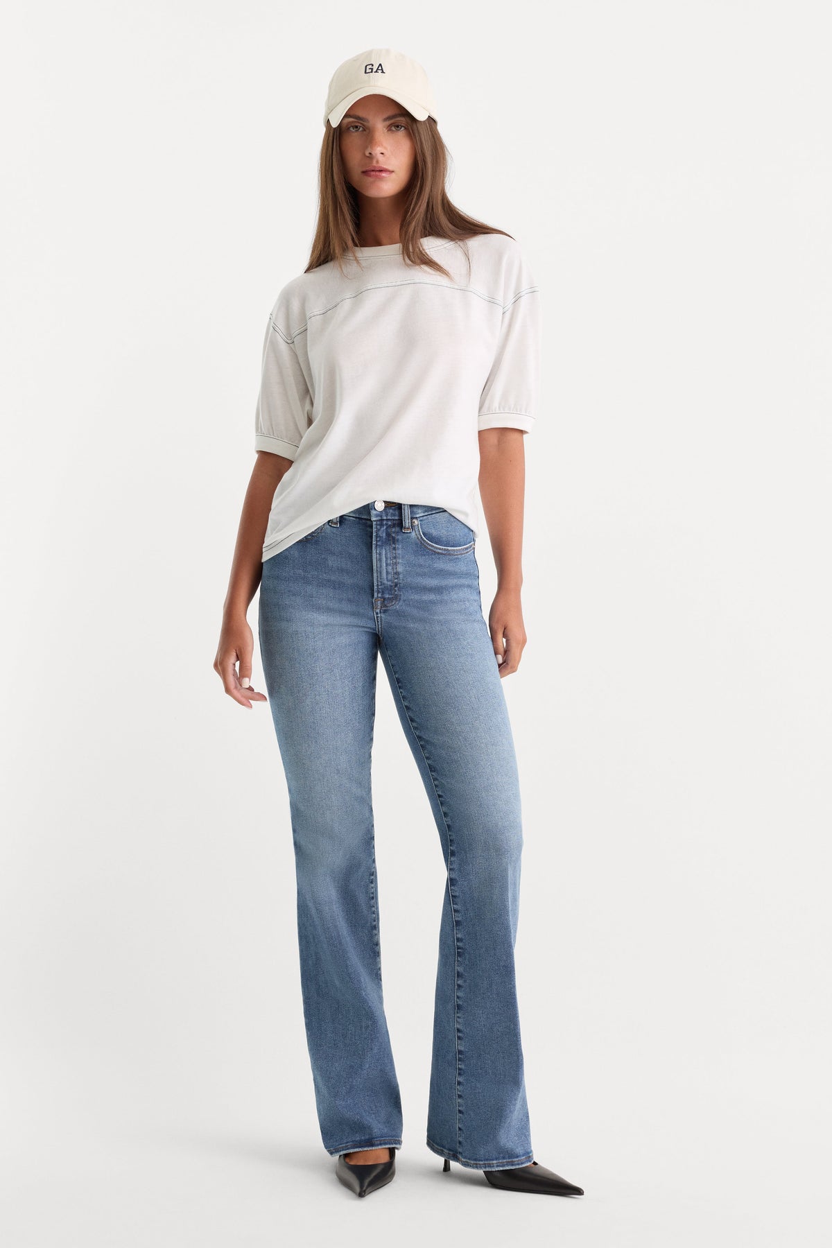 Always Fits Good Classic Bootcut Jeans in Indigo316