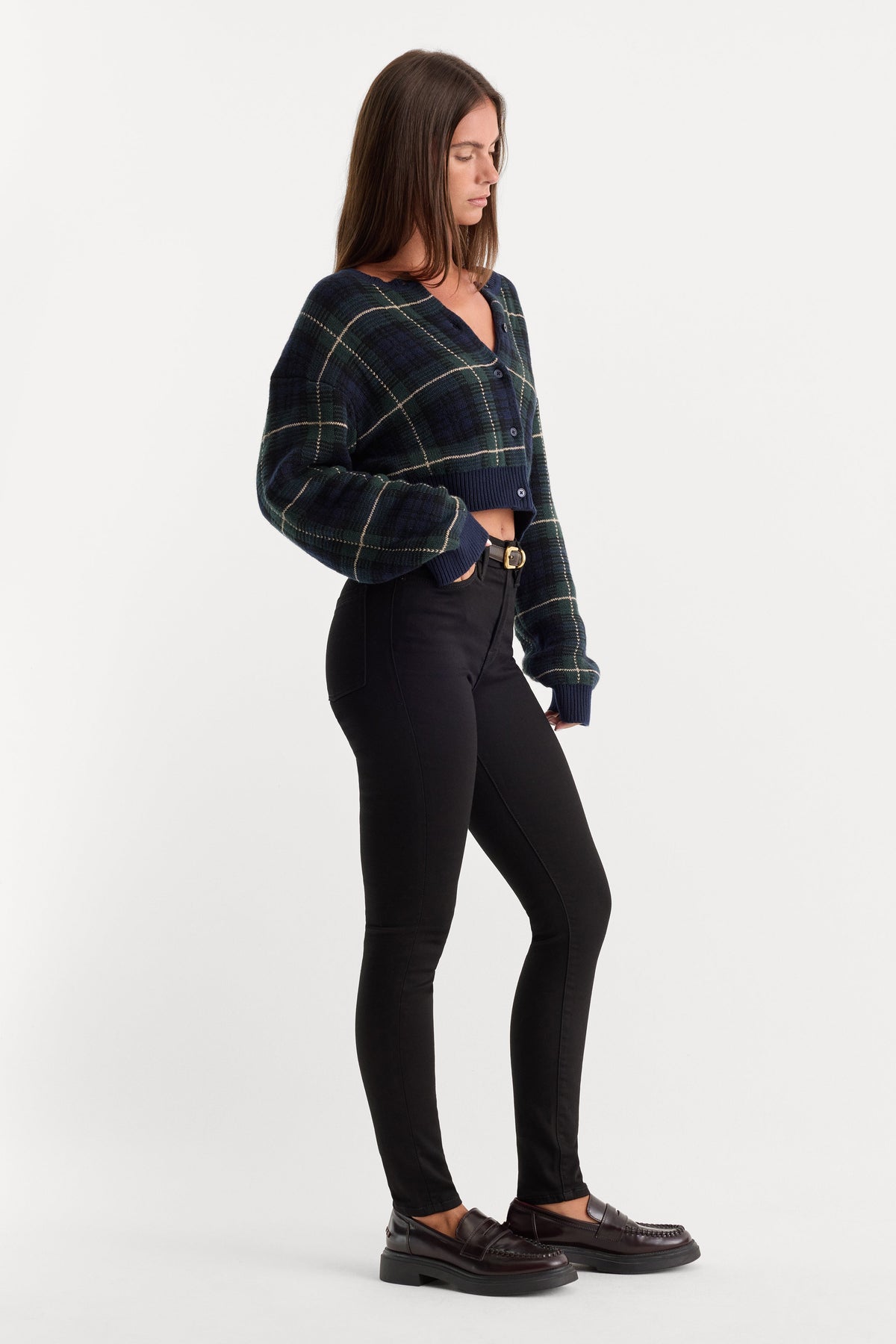 Never Fade Good Legs Skinny Jeans in Black