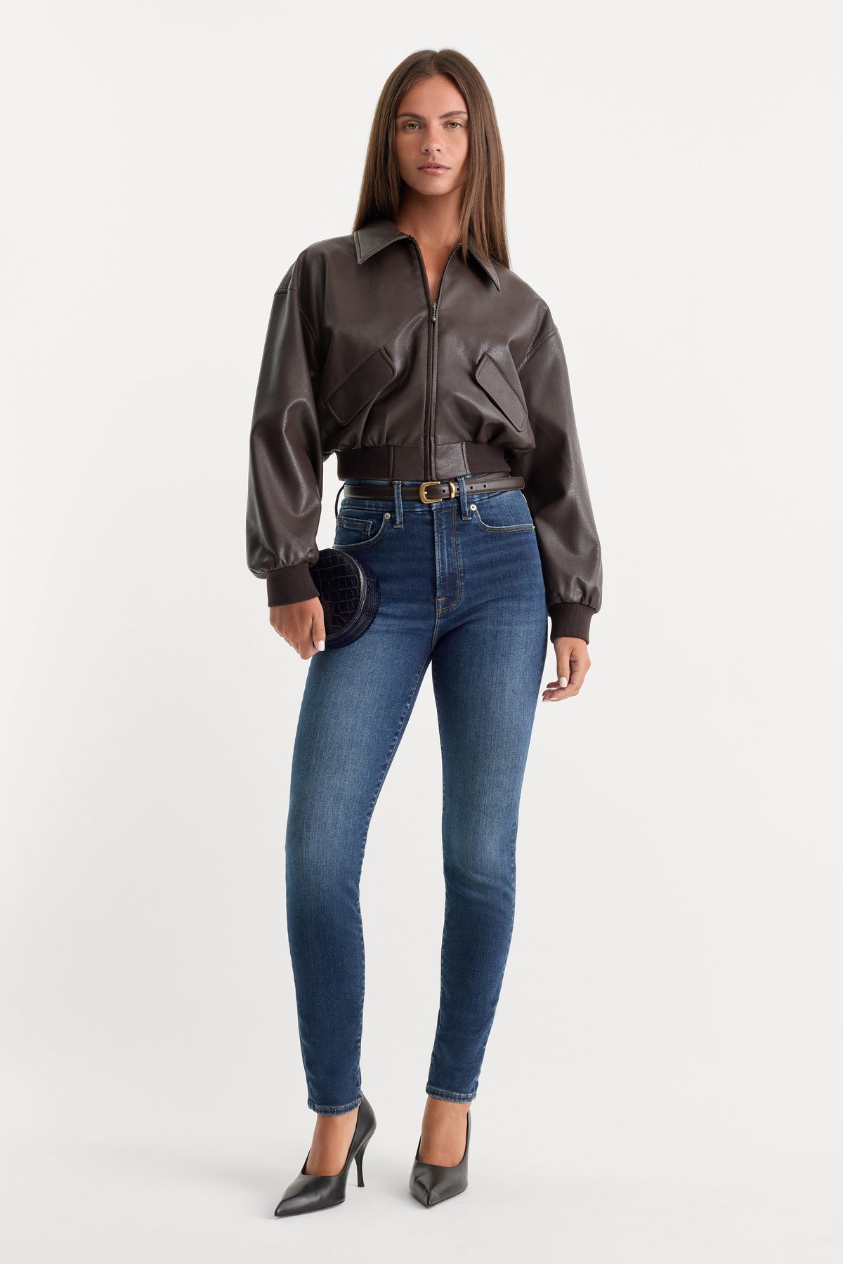 Always Fits Good Legs Skinny Jeans in Indigo446