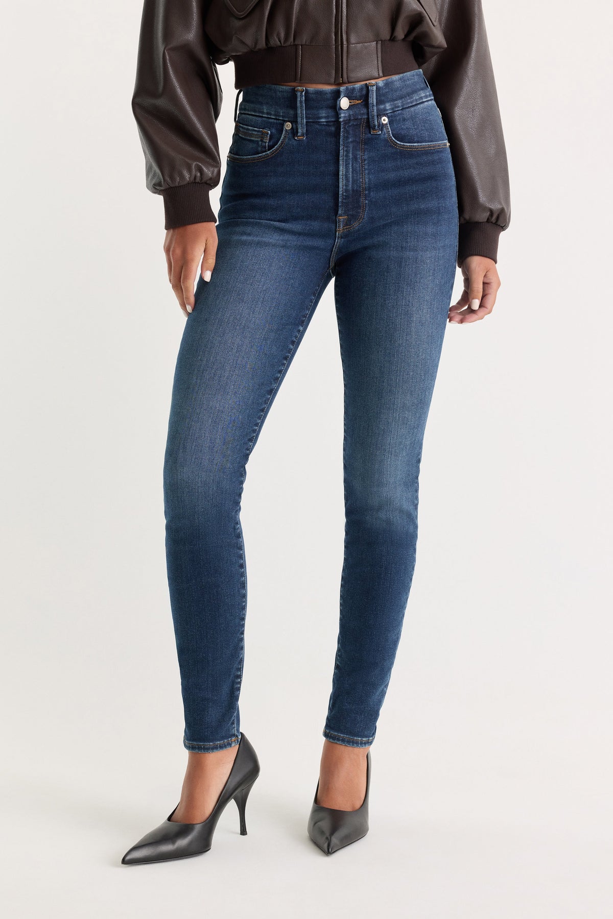 Always Fits Good Legs Skinny Jeans in Indigo446