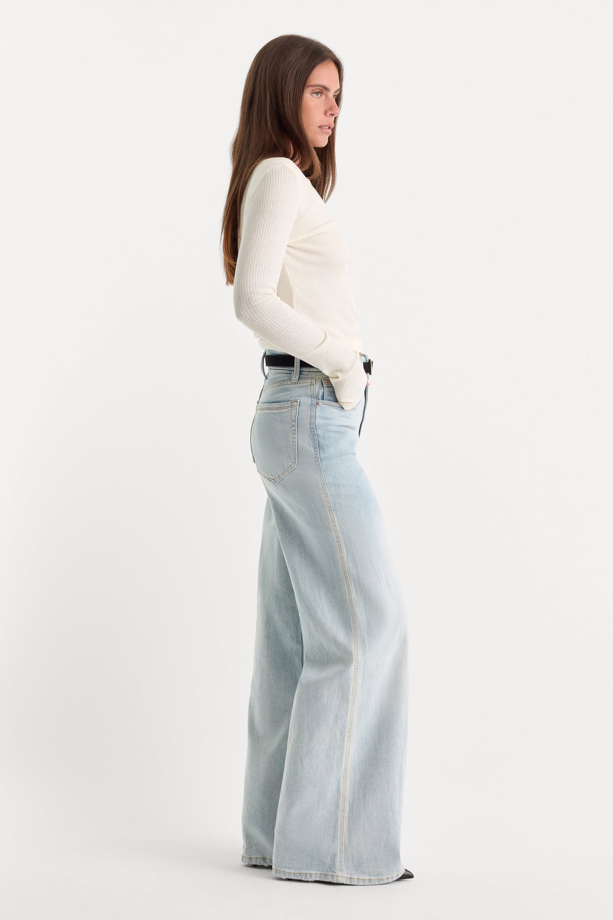 Good Skate Wide Leg Jeans in Indigo634