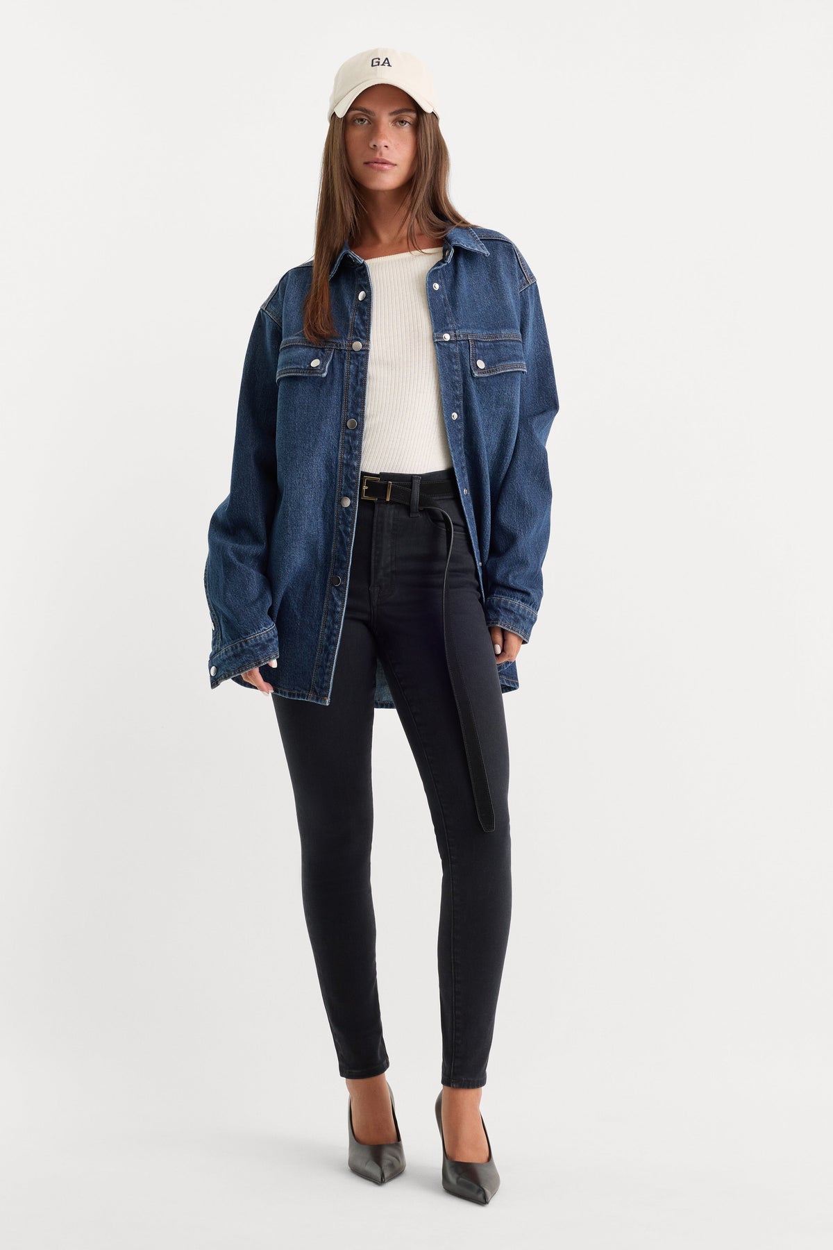 Always Fits Good Legs Skinny Jeans in Black165