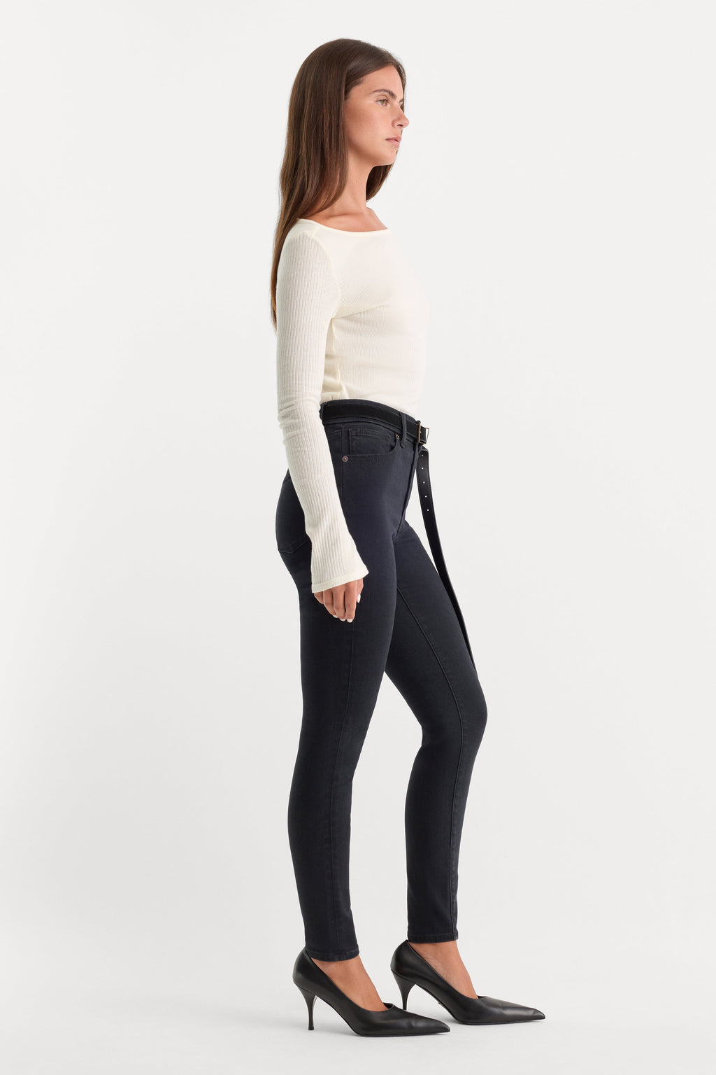 Always Fits Good Legs Skinny Jeans in Black165